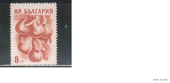 Болгария-1957, (Мих.1023) , ** ,  Фрукты ,