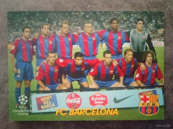Открытка в мире футбола Барселона