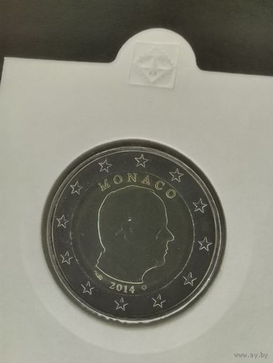 Монако 2 евро 2014 UNC Альберт II