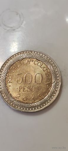 Колумбия 500 песос 2019