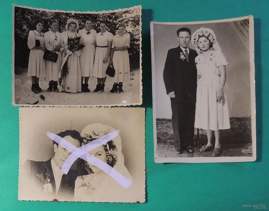 Фото "Свадьба", Западная Беларусь, 1930-1960 гг., 2 шт.