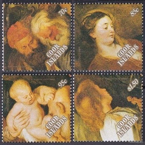 1989 Острова Кука 1286-1289 Рождество / Питер Пауль Рубенс 11,00 евро