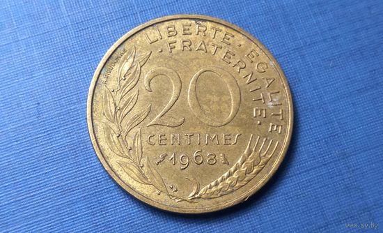20 сантимов 1968. Франция.