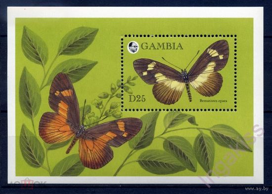 Гамбия 1994  Фауна Бабочки MNH.