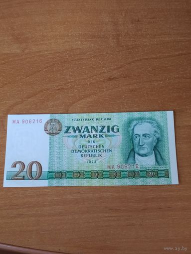 20 марок ГДР 1975 г.