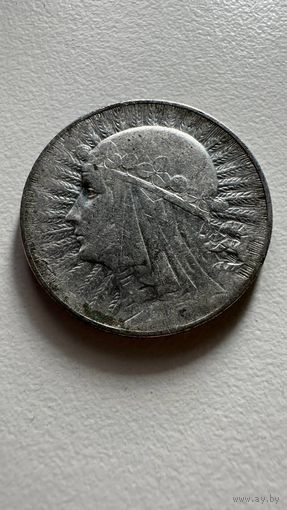 5 злотых 1933 года, Ядвига, Польша, Серебро