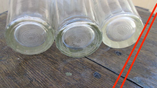 Стакан граненый ссср,200 грамм,Редкий рисунок-клеймо.,на донышке