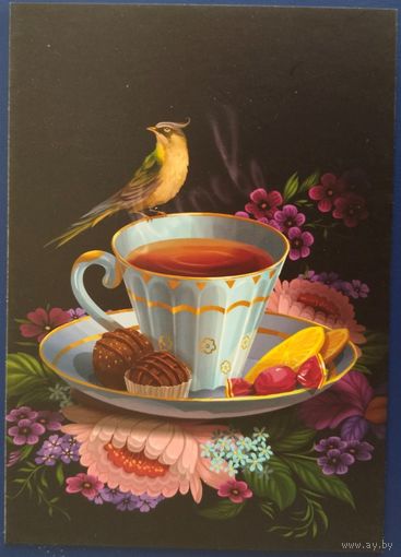 Чаепитие. Жостово. Е.Романенко. Россия. 2016 г.