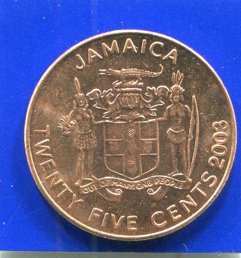 Ямайка 25 центов 2003