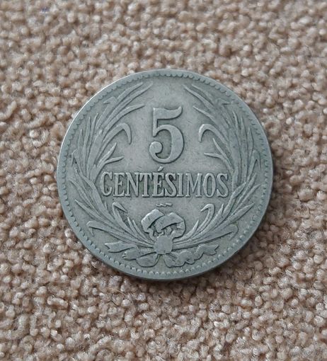 Уругвай 5 сентесимо, 1924
