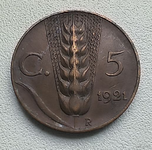 Италия 5 чентезимо, 1921  4-1-43