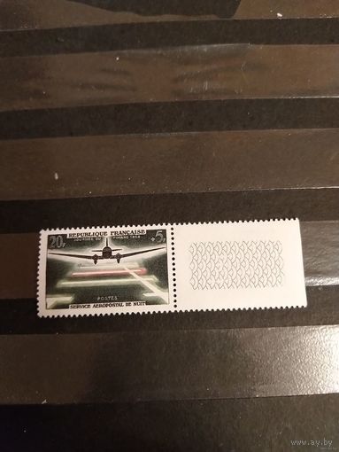1959 Франция авиация самолет чистая клей MNH** с полем выпускалась одиночкой (3-13)