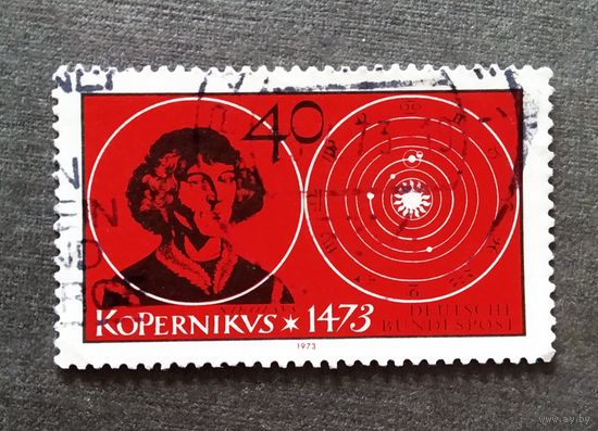 Марка Германия 1973 год Коперник