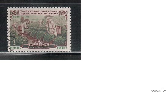 СССР-1951, (Заг.1513-1516),  гаш. (с клеем), Грузия