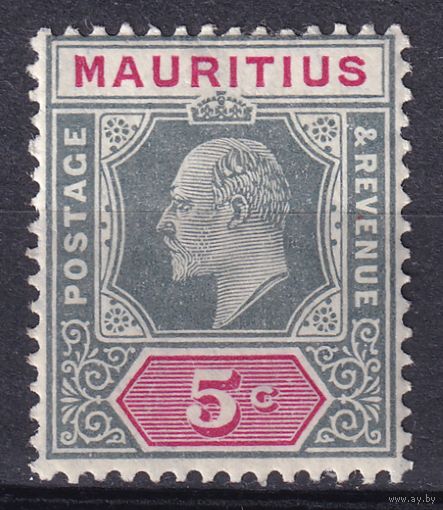 27.BrKM. Великобритания. Колонии. Маврикий. Эдуард. Стандарт. 5C. 1910 г. Mi.#138.