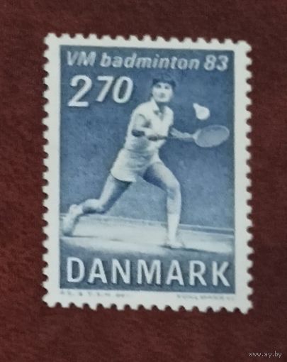 Дания** спорт бадминтон полная серия без наклеек и их следов
