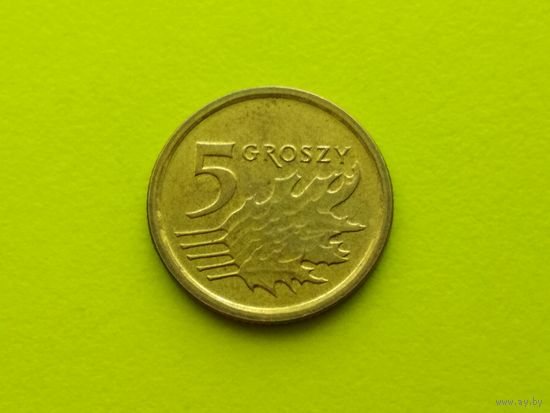 Польша. 5 грошей 2014.