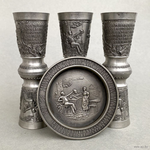 Винтажный оловянный набор Германия