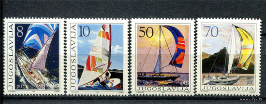 Югославия - 1985г. - Парусники. Навигационный туризм - полная серия, MNH [Mi 2115-2118] - 4 марки