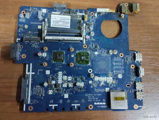 Материнская плата LA-7322P ноутбука Aser Aspire 5750G. Нерабочая!!!