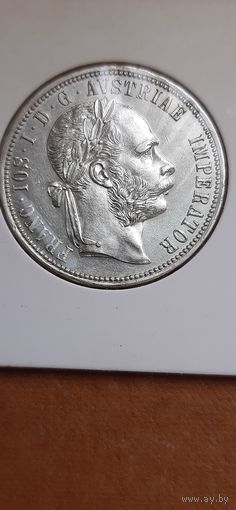 1 ФЛОРИН 1884г. Франц Иосиф. Австро-Венгерия.