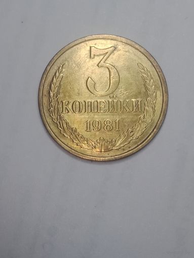 СССР , 3 копейки 1981 года .