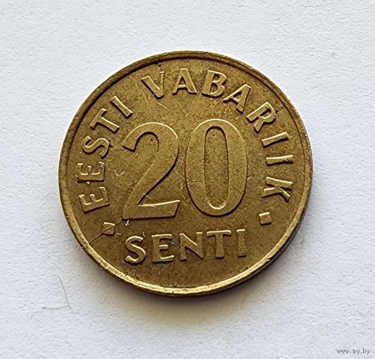 Эстония 20 сентов, 1992