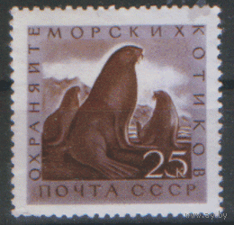 Заг. 2383. 1960. Морские котики. Чист.