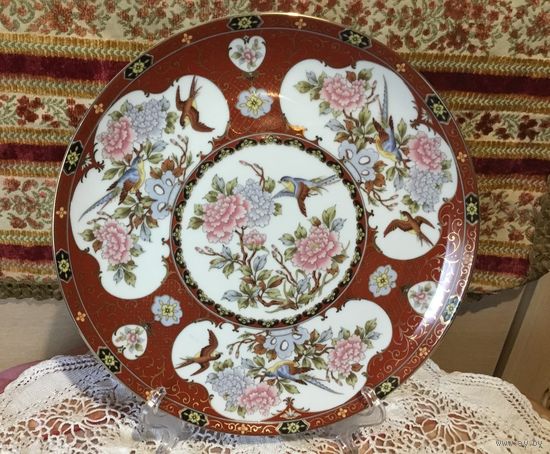Тарелка интерьерная Райский сад 26 cm Япония