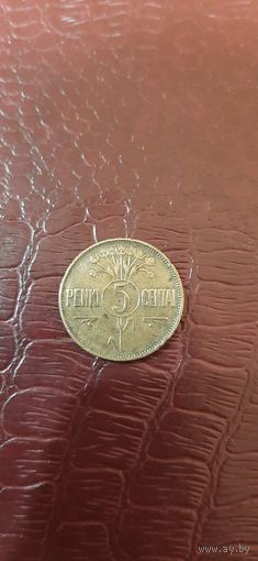 5 центов 1925 Литва. красивая.