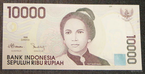 Индонезия 10000 рупий 1998  UNC