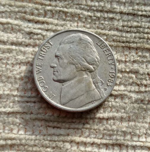 Werty71 США 5 центов 1983 D Белый дом Джефферсон