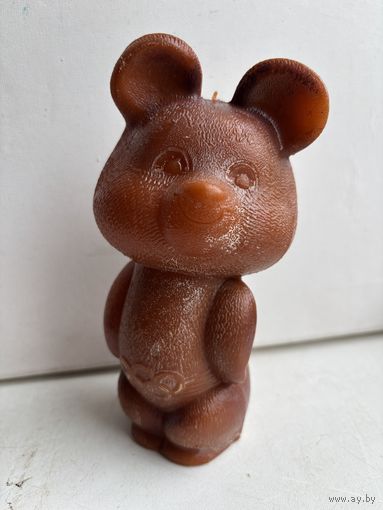 Олимпийский мишка пластмассовая игрушка