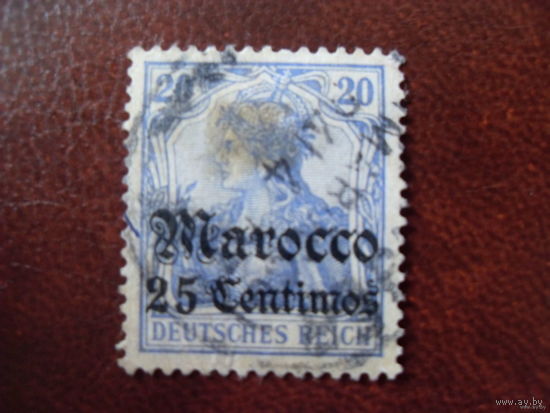 1906 Марокко Mi.37 германские колонии