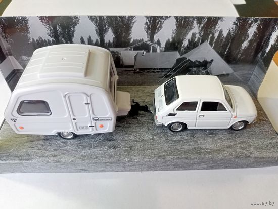 Polski Fiat 126P + N-126 1/43