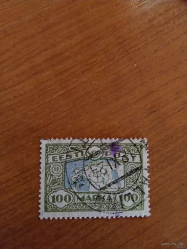 1923 Эстония карта страны (5-3)