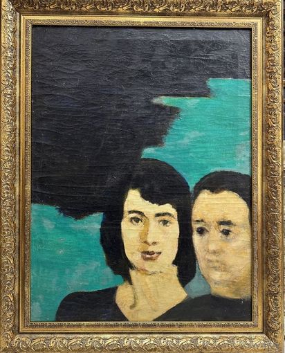 Кищенко А.М "Двойной портрет", 1982г. Холст, масло. Размер 60х80 см.