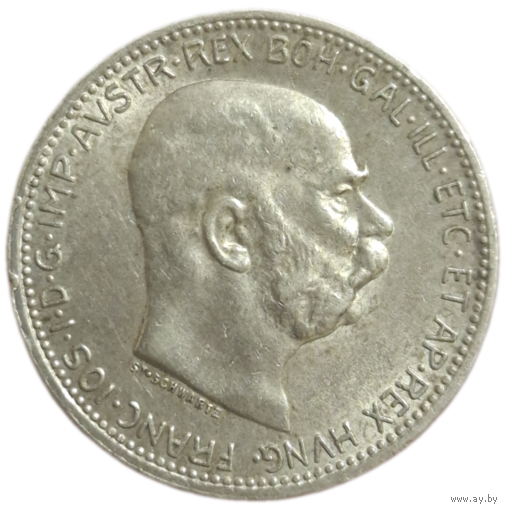 1 крона 1916 Австрия яркая