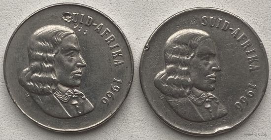 ЮАР 50 центов 1966 г. Suid Afrika. Цена за 1 шт.