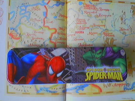 Жестяной пенал коробка Человек-паук (Spider-man. Spider sense). Kaufland Z Germany.