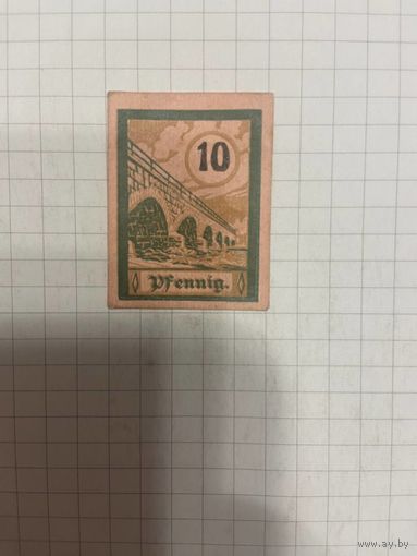 10 пфенингов (нотгельды) г. Германия.-1412-2
