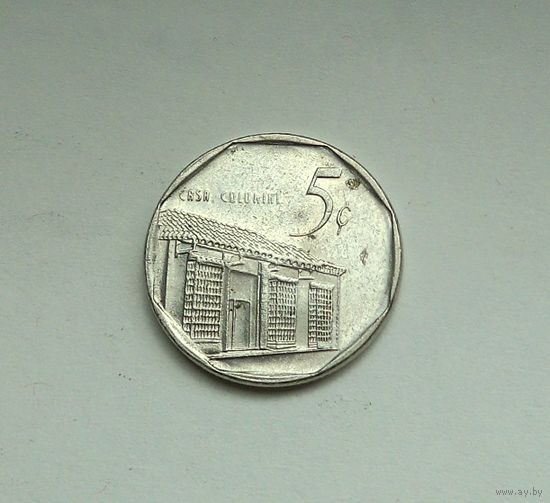 Куба 5 сентаво 1996