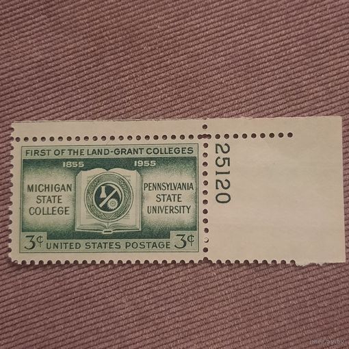 США 1955. Первые колледжи страны. Michigan State College