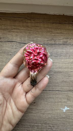 Елочная игрушка цветок ссср