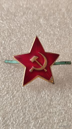 Кокарда звездочка звезда большая, 200 лотов с 1 рубля,5 дней!