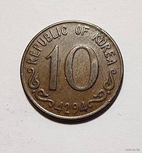 Южная Корея 10 хванов, 1961