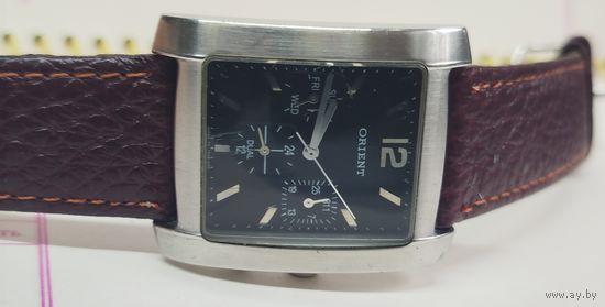 Часы "Orient" оригинал,корпус нерж.сталь, полностью исправные РЕДКИЕ старт с 1 Рубля!!