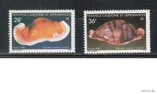Новая Каледония-1987(Мих.806-807) **  , Морская Фауна,,(полная серия)
