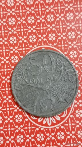 Богемия и Моравия 50 геллеров 1944