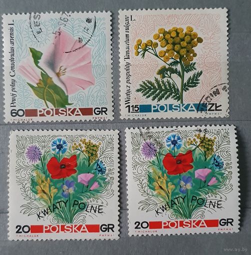 Польша цветы 4шт